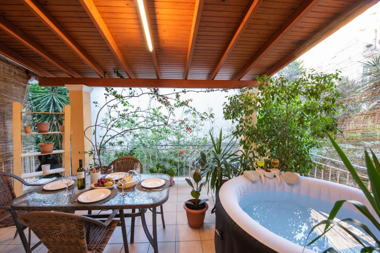 Luxury Katrinas Apartment With Outdoor Jacuzzi Corfu  Exterior foto